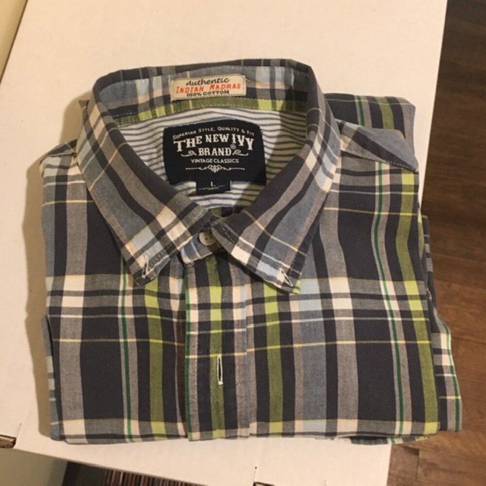 SHORT-SLEEVED MADRAS SHIRT BY THE NEW IVY